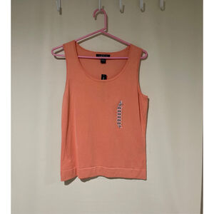 August Silk Peach Tank Top Women's Size Medium